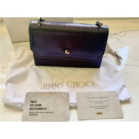 Jimmy choo Finley metalicblue - Picture 5 of 8